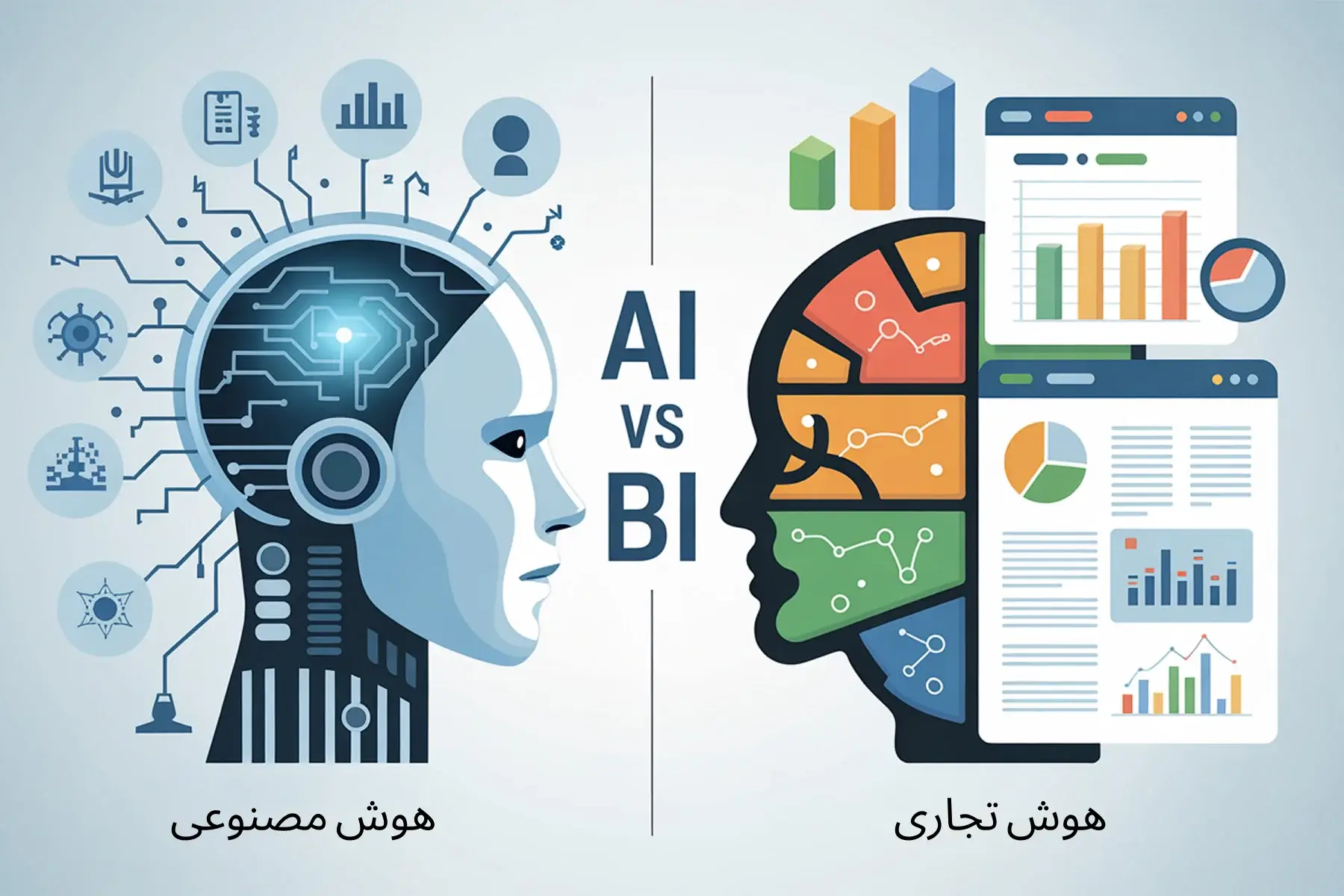 تفاوت هوش مصنوعی و هوش تجاری
